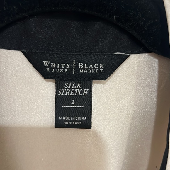 White House, black market, Ivory silk shirt - Picture 4 of 5